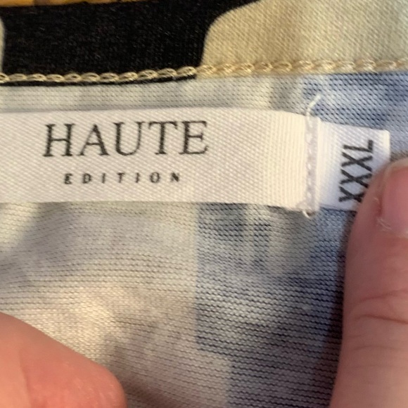 Haute Edition printed top blouse shirt . Weekend wear - Picture 9 of 11